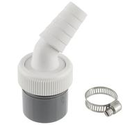 HUAREW Raccordo Scarico per Lavatrice e per Lavastoviglie con Ingresso 18-24 mm e Uscita 40 mm, Connettore Set Include 1 Pezzi Fascette Metalliche 20-32 mm