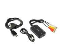 HUAREW RCA a HDMI Converter AV in Adattatore HDMI Adattatore di conversione del cavo 1080p Supporto PAL/NTSC Adatto per N64 SNES PS1 PS2 PS3 XBOX VHS VCR DVD Player