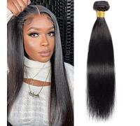 Huarisi 16 Pollici Estensioni Tessitura Capelli Veri Lisci Non Trattati 10A Brazilian Human Hair Straight Single Bundles Capelli Umani Dritto 100g Colore Naturale da Cucire in Trama