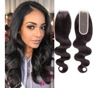 Huarisi 2x6 Transparent Lace Closure Body Wave 10 inch 100% Unprocessed Human Hair Free Part With Baby Hair Sew in Natural Hairline