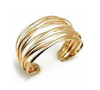 HUASAI Gold Arm Cuff for Women Upper Arm Cuff Jewelry Toga Greek Goddess Costume Accessories Gold Cuff Bangle Bracelets