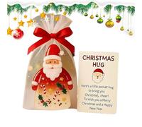 Huasean Carta Tascabile delle Emozioni - Ricordo degli Auguri per le Feste - Cartolina Tascabile di Babbo Natale con Abbraccio di Natale - Per Famiglia Adolescenti Ragazzi Ragazze Amici Lui Studenti