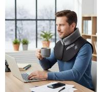 Huasean Cuscinetto Riscaldante Per Le Spalle E Il Collo - Riscaldatore Elettrico per il Collo | Termoforo Ponderato a 3 Livelli | Per Uomini Anziani Casa Lavoro Rilassamento Dopo Esercizio Freddo