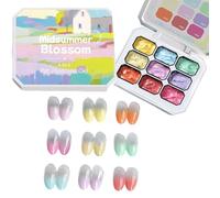 Huasean Gel Per Dipingere Le Unghie - Smalto Semipermamente 9 Colori,Smalto Non Da Sciacquare A Lunga Durata Con Indurimento UV LED Per Il Disegno Di Bellezza Per Manicure Francese In Ambiente