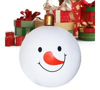 Huasean Grandi Palloni Natalizi Da Esterno | Decorazioni Gonfiabili Per Giardino Natale | Addobbo da Giardino Riutilizzabile per Inverno Prato Interno Portale Via Balcone Piscina Cortina Tetto,Per