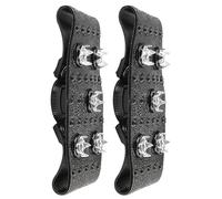 Huasean Grip per Scarpe da Ghiaccio | Ramponi Per Calzature Con 5 Artigli,Ramponi Antiscivolo per Stivali | Per Scarpe Sneaker Escursionismo Arrampicata Camminata Sci Campeggio Viaggio