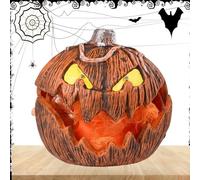Huasean Luce a zucca a LED,Lanterna LED con ornamento di zucca con suono inquietante | Illuminazione a forma di per la decorazione della festa del Ringraziamento, finestra della porta del