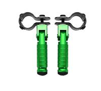 Huasean Pedane per Bici - 1 Paio di poggiapiedi universali per Moto in Metallo | Pedane Passeggero Pieghevoli per Biciclette, Kart, Moto