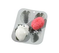 Huasean Stampi in silicone per Halloween, stampi per cioccolato per Halloween, Stampi in silicone a forma di cuore e cervello Stampo da forno, per cioccolato per colata in resina