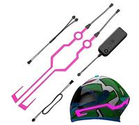 Huasean Striscia LED Caschi Moto, Spia Luminosa a LED per caschi da Moto, Luce LED per caschi da Moto per Moto, caschi da Bici