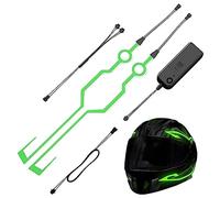 Huasean Striscia Luminosa per caschi da Moto - Spia Luminosa a LED per caschi da Moto | Luce LED per caschi da Moto per Moto, caschi da Bici