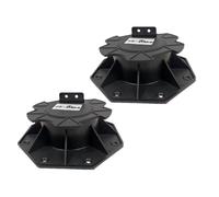 Huasean Supporti per travetti,Supporto per solai - 2 cuscinetti per palafitte, piedini per patio, supporto per lastre in legno | Piedistalli con cuscinetti per patio, a piastra resistenti