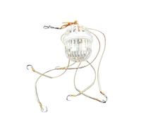 Huasean Supporto per Esca da ,con 6 Ganci e Secchio Robusto | Trappola per Esche da | Per la di Granchi con Kayak in Lago e Fiume in Acqua Salata e Acqua e per la al Pesce