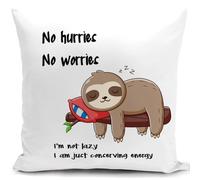 HUASHUZI bradipo federe cuscini divano 40 x 40 cm regalo papa compleanno copricuscini fodera cuscino decorativi soggiorno camera da letto accessori