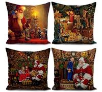 HUASHUZI decorazioni natalizie addobbi natalizi natale cuscini natalizi cuscino 40 x 40 cm natalizio per la casa christmas decorations xmas cushion covers pillow