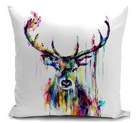 HUASHUZI federe cuscini divano 40 x 40 cm cervo regalo donna gadget copricuscini divano cuscino decorativi soggiorno camera da letto accessori