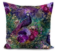 HUASHUZI federe cuscini divano 40 x 40 cm viola pavone regalo donna gadget copricuscini divano cuscino decorativi soggiorno camera da letto accessori