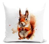 HUASHUZI scoiattolo federe cuscini divano 40 x 40 cm scoiattolo gadget accessori regalo copricuscini fodera cuscino decorativi soggiorno camera da letto accessori