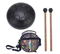 HUASON Tamburo per Lingua in Acciaio Inossidabile, Tamburo per Lingua da 5,5 Pollici 8 Note, Tamburo per Lingua Handpan Handpan per L'Educazione Musicale Dei Bambini (Marrone)