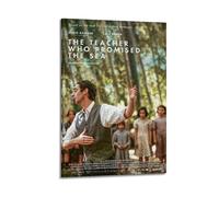 HUASYERRHW Poster artistico da parete con scritta "The Teacher Who Promised The See", per soggiorno, camera da letto, 20 x 30 cm, stile cornice