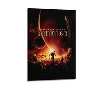 HUASYERRHW Poster decorativo da parete con le cronache di Riddick, per soggiorno, camera da letto, 30 x 45 cm, stile cornice