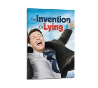 HUASYERRHW Poster di invenzione della menzogna per decorazione da parete, tela per soggiorno, camera da letto, poster 50 x 75 cm, stile cornice