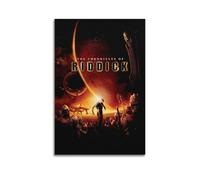 HUASYERRHW Poster su tela con le cronache di Riddick, decorazione artistica da parete per soggiorno e camera da letto, 30 x 45 cm, senza cornice