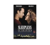 HUASYERRHW Poster su tela per soggiorno e camera da letto, motivo: Sleepless in Seattle2, 40 x 60 cm, senza cornice