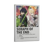 HUASYERRHW Stampa artistica da parete con Seraph of the End, stampa artistica su tela, per soggiorno, camera da letto, 30 x 45 cm, stile cornice