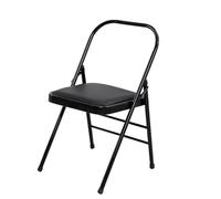 Huatang Store Sedia Yoga, Pilates Chair, Poltrona Ausiliaria Multifunzione Iyengar Yoga, Cuoio Ispessimento, Nero