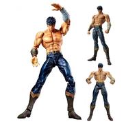 Huawealthy Kenshiro Figura in piedi Posizione di combattimento Action Figure 18 CM PVC Giunti mobili Modello Desktop Decorazione da collezione Regali di compleanno