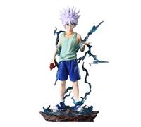 Huawealthy Killua Zoldyck Figura di personaggi del manga Action Figure in piedi in PVC Statue Anime da collezione Modello da collezione per scrivania Fan Manga Regalo Action Pose Figure Collection