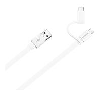 Huawei Cavo USB A 04071417 2 in 1 Type-C + Micro USB Originale 1,5 m Bianco