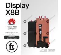 HUAWEI DISPLAY HONOR X8b/ 200 LITE LLY-LX1 LX2 LX3 NX1 ORIGINALE SERVICE NO FRAM