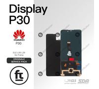 HUAWEI DISPLAY P30 ELE L09 L29 ORIGINALE SERVICE NO FRAME TOUCH SCHERMO VETRO