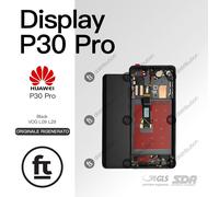 HUAWEI DISPLAY P30 PRO VOG L09 L29 ORIGINALE RIGENERATO FRAME BLACK NERO TOUCH S