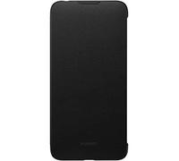 HUAWEI Flip Cover Originale Y7 2019, Colore Nero in Eco Pelle