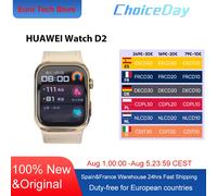 HUAWEI Orologio D2 Display AMOLED da 1,82'' ECG Monitoraggio completo del sonno Assistenza sanitaria per la famiglia Conversazione Bluetooth Cinturino per airbag NFC GOLD