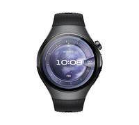 Huawei WATCH 5 (46 mm), cassa in acciaio inox 316L e cinturino nero. Compatibile con iOS e Android e chiamate E-sim