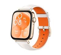 HUAWEI WATCH FIT 3, Display AMOLED da 1.82", Design ultra-sottile, Monitoraggio completo del fitness, Monitoraggio salute 24h, Compatibilità con iOS e Android, Chiamate Bluetooth, Bianco (Pelle)