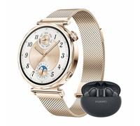 HUAWEI WATCH GT 5 41mm Smartwatch + FreeBuds 5i Nero,Design elegante, Nuova modalità corsa e ciclismo, Monitoraggio della salute, 7 giorni1 di durata della batteria, iOS e Android, Dorata
