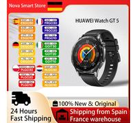 HUAWEI Watch GT 5 46mm/41mm Smartwatch, ECG, NFC, Mappa integrata, Monitoraggio della salute, Riproduzione dei messaggi, iOS e Android, Versione globale 46 mm / Nero