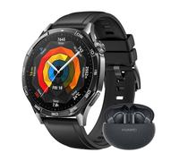 HUAWEI WATCH GT 5 46mm Smartwatch + FreeBuds 5i Nero,Design elegante, Nuova modalità corsa e ciclismo, Monitoraggio della salute, 14 giorni1 di durata della batteria, iOS e Android, Nero