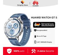 HUAWEI WATCH GT 5 smartwatch da 46 mm, schermo AMOLED da 1,43 pollici, durata della batteria di 14 giorni, salute delle donne, monitoraggio del sonno, salute del cuore, 5 ATM/IP69K, NFC, Bluetooth
