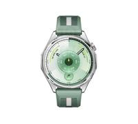 Watch GT6 GPS - Cassa in acciaio inossidabile argento da 46 mm con cinturino in tessuto intrecciato verde - Nouvo