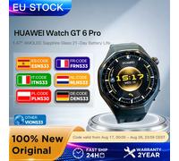 HUAWEI Watch GT 6 Pro 46mm GPS Smartwatch Touch screen AMOLED da 1,47", fino a 21 giorni di autonomia, livello professionale in bicicletta, NFC, compatibile iOS Android, analisi ECG, monitoraggio