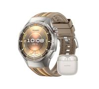 HUAWEI WATCH GT 6 Pro Marrone + FreeBuds SE 3 Beige, Smartwatch, Display AMOLED da 1,47 pollici, Fino a 21 giorni, Ciclismo di Livello Pro, Oltre 100 Modalità Sportive, iOS e Android, Analisi ECG, NFC