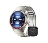HUAWEI WATCH GT 6 Pro Titanio + FreeBuds SE 3 Nero, Smartwatch, Display AMOLED da 1,47 pollici, Fino a 21 giorni, Ciclismo di Livello Pro, Oltre 100 Modalità Sportive, iOS e Android, Analisi ECG, NFC