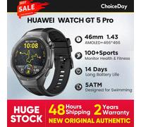 Huawei watch gt5 pro smartwatch 46mm/42mm versione globale 2024 nuovo per uomo donna orologi originali ufficiali 1.43 "AMOLED NFC ECG Black 46mm
