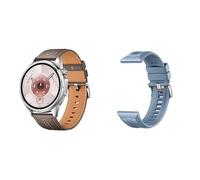 HUAWEI WATCH GT6 46mm Grigio + EasyFit 3 Cinturino Blu, Display AMOLED da 1,47 pollici, Fino a 21 giorni, Ciclismo, Oltre 100 Modalità Sportive, iOS e Android, Pagamento NFC, Monitoraggio della Salute